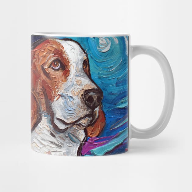 Basset Hound Night 2 by sagittariusgallery